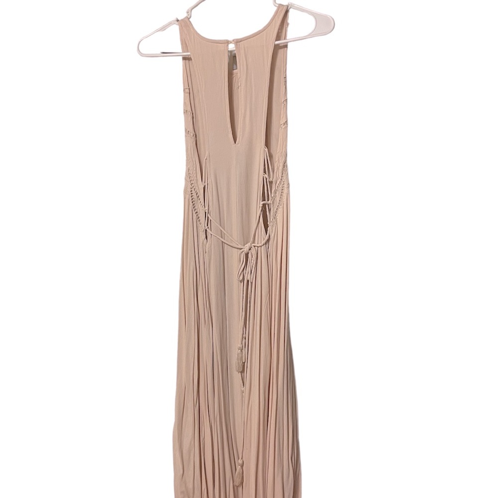 Blush maxi dress